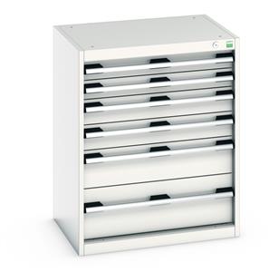 Bott Drawer Cabinets 525 Depth with 650mm wide full extension drawers Bott Cubio 6 Drawer Cabinet 650W x 525D x 800mmH